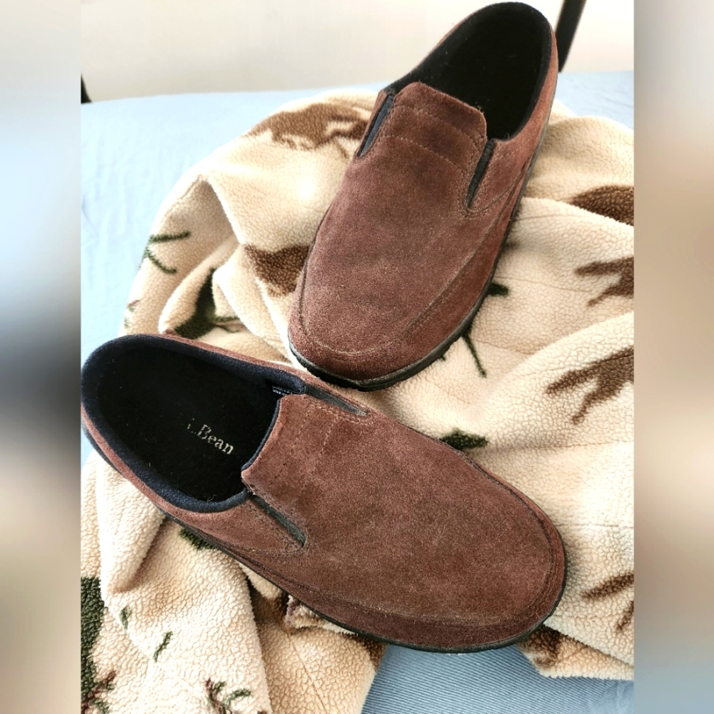 L L Bean Suede Slip On Shoe